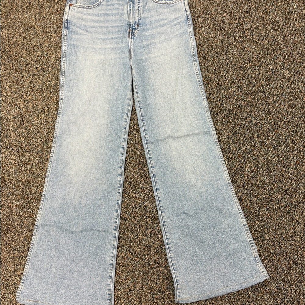 Madewell Light Wash Blue Flare Jeans